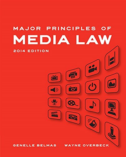 Imagen de archivo de Major Principles of Media Law, 2014 Edition a la venta por HPB-Red
