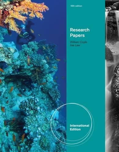 9781133308737: Research Papers, International Edition