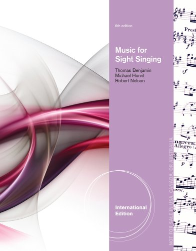 Stock image for MUSIC FOR SIGHT SINGING, INTERNATIONAL EDITION, 6TH EDITION for sale by Greenpine Books