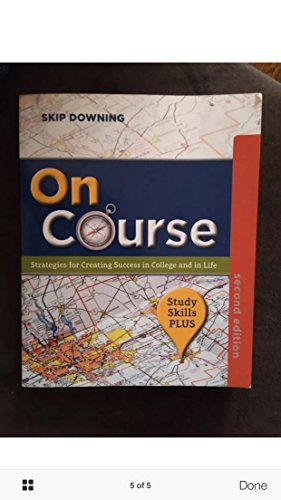 Beispielbild fr On Course: Strategies for Creating Success in College and in Life, 2nd Edition zum Verkauf von BooksRun