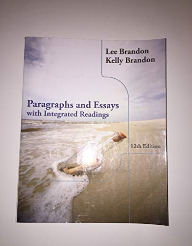 Imagen de archivo de Paragraphs and Essays: With Integrated Readings a la venta por SecondSale