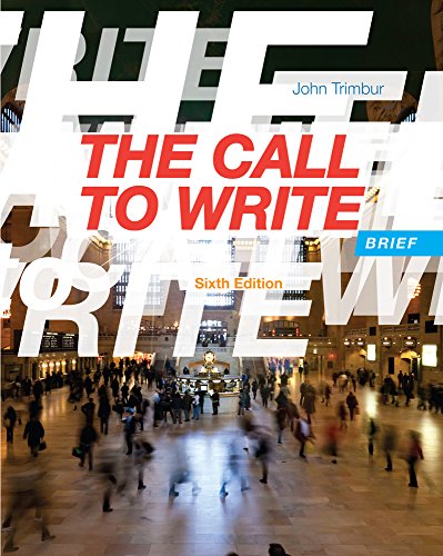 Stock image for The Call to Write, Brief for sale by Better World Books