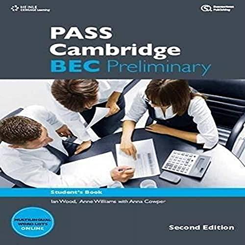 9781133313205: Pass Cambridge BEC preliminary. Student's book. Per le Scuole superiori (Vol. 1)