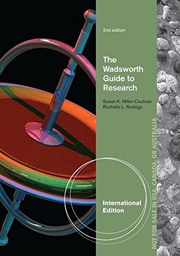 9781133313809: The Wadsworth Guide to Research, International Edition
