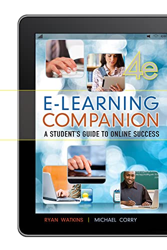 Stock image for E-Learning Companion: A Student's Guide to Online Success for sale by ICTBooks