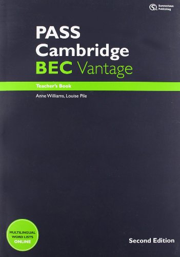 Beispielbild fr PASS Cambridge BEC Vantage: Teacher's Book + Audio CD zum Verkauf von Blackwell's