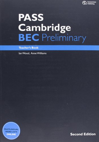 Stock image for PASS Cambridge BEC Preliminary: Teacher's Book + Audio CD for sale by AwesomeBooks