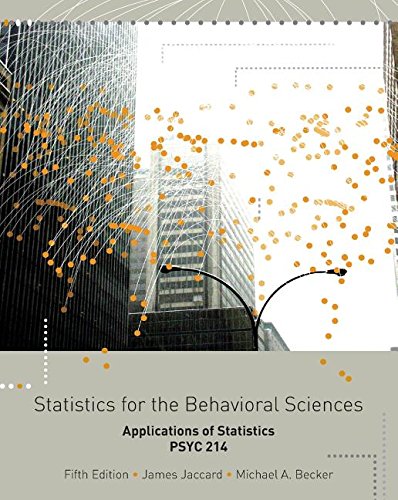 Beispielbild fr Statistics for Behaviorial Science (Custom) zum Verkauf von BookHolders
