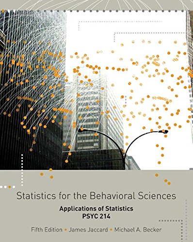 Imagen de archivo de Statistics for Behaviorial Science (Custom) a la venta por BookHolders