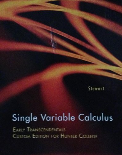 9781133359630: Single Variable Calculus Early Transcendentals Custom Edition for Hunter College