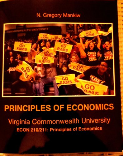 Imagen de archivo de Principles of Economics (Custom for Virginia Commonwealth University) a la venta por BookHolders