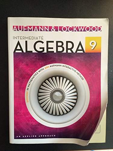 Beispielbild fr Intermediate Algebra: An Applied Approach zum Verkauf von BooksRun