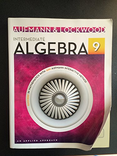 9781133365402: Intermediate Algebra: An Applied Approach