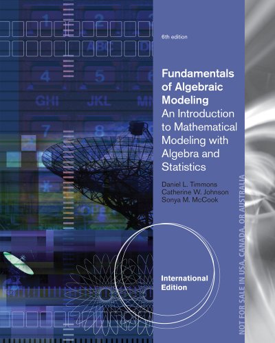 Stock image for Fundamentals of Algebraic Modeling for sale by Majestic Books