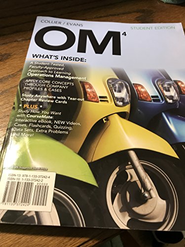 OM 4 (New, Engaging Titles from 4LTR Press) (9781133372424) by Collier, David A.; Evans, James R.