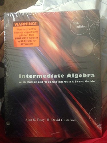 Stock image for Intermediate Algebra with Enhanced WebAssign quick Start Guide for sale by ThriftBooks-Dallas