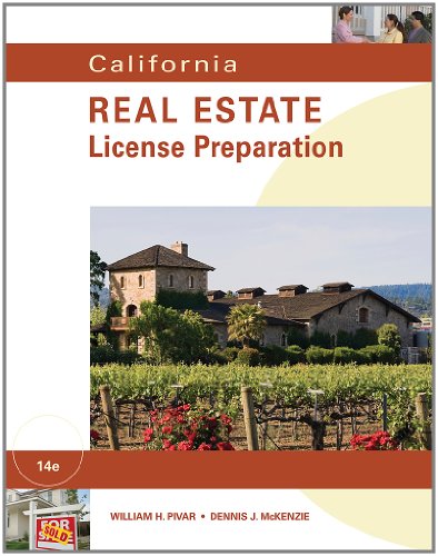 Imagen de archivo de California Real Estate Preparation a la venta por KuleliBooks