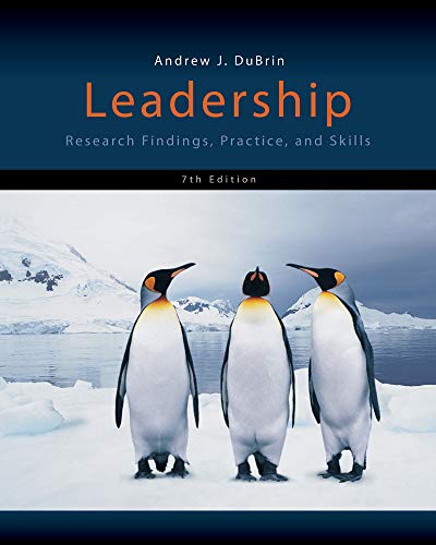 Beispielbild fr Leadership : Research Findings, Practice, and Skills zum Verkauf von Better World Books