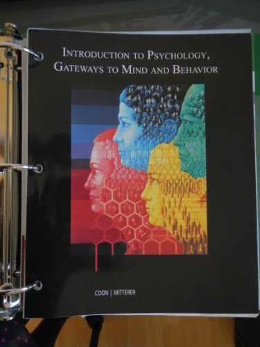 9781133441281: Introduction to Psychology, Gateways to Mind and Behavior with CourseMate; 13th Edition: Coon & Mitterer.