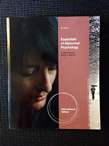 9781133491675: Essentials of Abnormal Psychology. David Barlow, V. Durand
