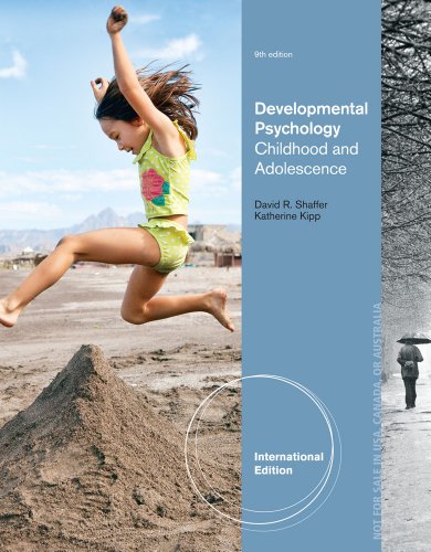 Beispielbild fr Developmental Psychology: Childhood and Adolescence: Childhood and Adolescence, International Edition, 9th Edition zum Verkauf von WorldofBooks