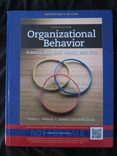 Ie Organization Behav 8e (9781133494713) by Debra L. Nelson