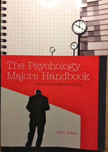 Imagen de archivo de The Psychology Majors Handbook with a Guide to Resume Writing a la venta por HPB-Red