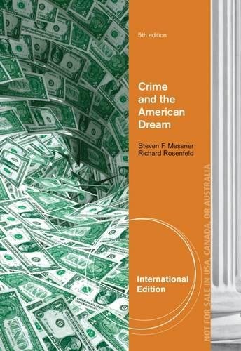 Stock image for Crime and the American Dream for sale by Blackwell's