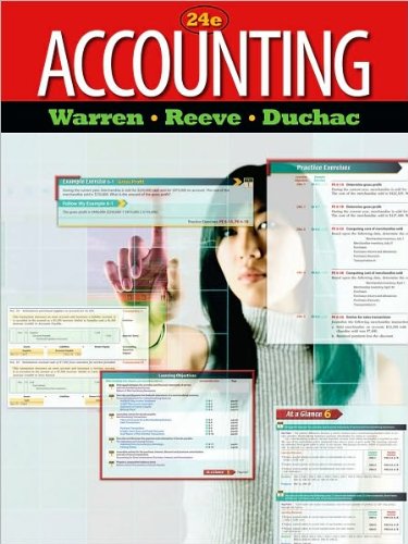 Accounting 24th Edition (24th Edition for ACG 2001/2011/2071) (9781133533559) by Carl S. Warren