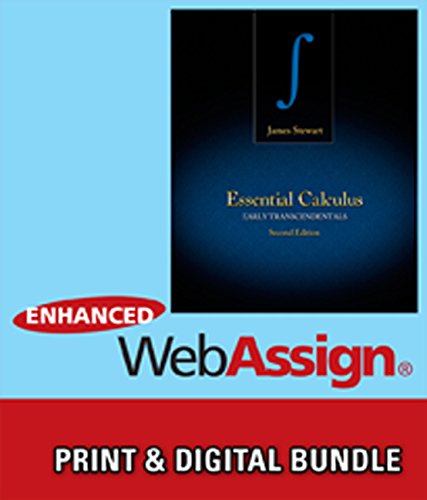 Stock image for Bundle: Essential Calculus: Early Transcendentals, 2nd + WebAssign Printed Access Card for Stewart's Essential Calculus: Early Transcendentals, 2nd Edition, Multi-Term for sale by Hafa Adai Books