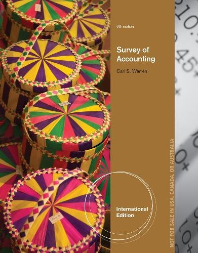9781133584223: Survey of Accounting, International Edition