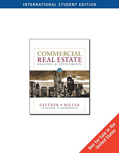 Beispielbild fr Commercial Real Estate Analysis and Investments (International w/ CD) zum Verkauf von dsmbooks