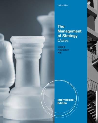Beispielbild fr The Management of Strategy: Cases, International Edition zum Verkauf von Blackwell's