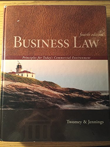 Stock image for Business Law : Principles for Today's Commercial Environment for sale by Better World Books