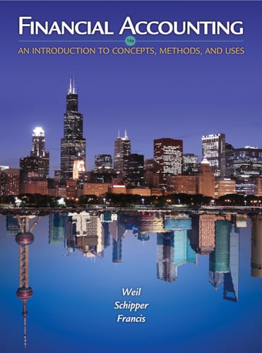 Imagen de archivo de Student Solutions Manual for Weil/Schipper/Francis' Financial Accounting: An Introduction to Concepts, Methods and Uses, 14th a la venta por HPB-Red