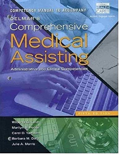 9781133603221: Competency Manual for Delmar's Comprehensive Medical Assisting: Administrative and Clinical Competencies