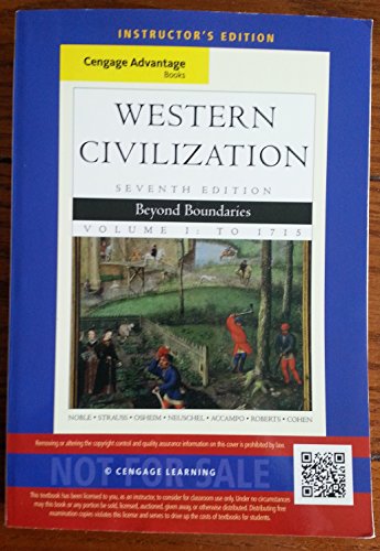 Imagen de archivo de Cengage Advantage Books: Western Civilization: Beyond Boundaries, Volume I a la venta por Ergodebooks