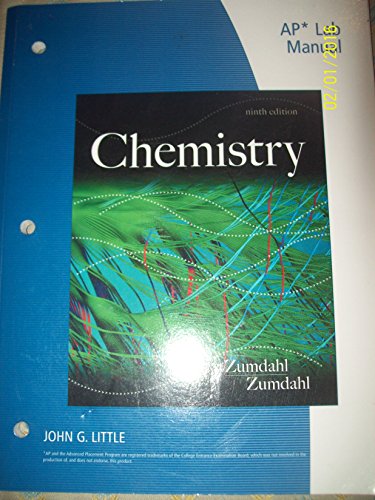 9781133611493: AP Lab Manual for 9th edition Chemistry Zumdahl and Zumdahl