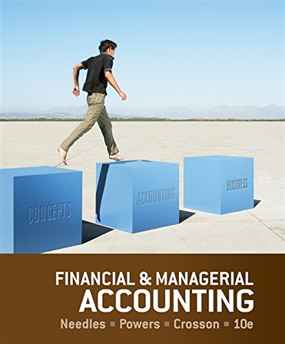 Imagen de archivo de Financial and Managerial Accounting a la venta por Books Unplugged