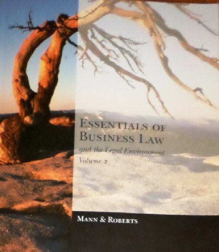Stock image for Essentials of Business Law and the Legal Environment Volume 2 (2) for sale by ThriftBooks-Dallas