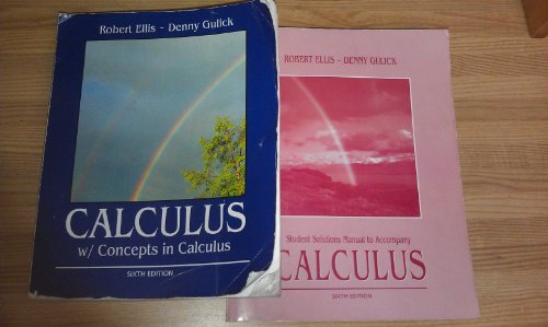 9781133689584: CALCULUS w/ Concepts in Calculus | sixth edition
