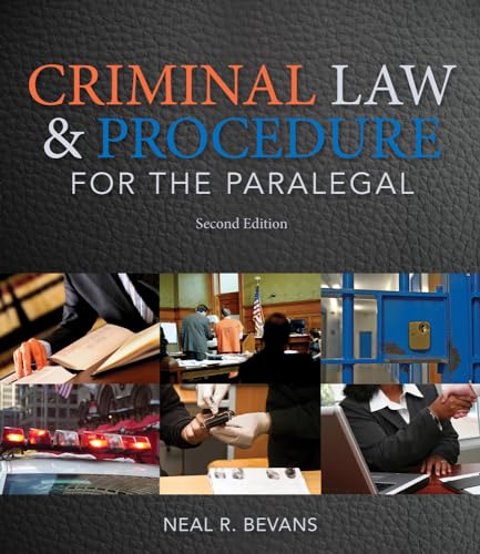 Imagen de archivo de Criminal Law and Procedure for the Paralegal a la venta por New Legacy Books