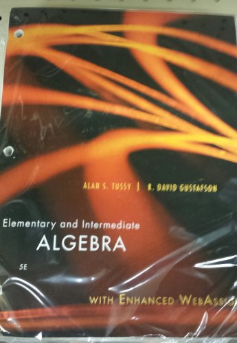 Stock image for Elementary and Intermediate Algebra for sale by HPB-Red