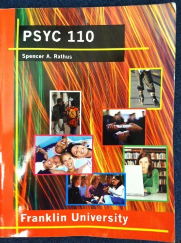 Stock image for PSYC 110 (Franklin University) for sale by BookHolders