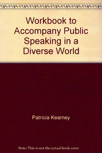 9781133870425: Workbook to Accompany Public Speaking in a Diverse