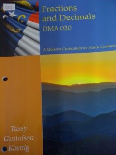 Beispielbild fr Fractions and Decimals (DMA 020) A Modular Curriculum for North Carolina zum Verkauf von Better World Books