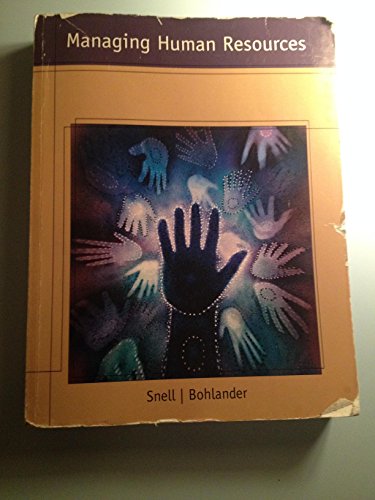 9781133889366: By Scott A. Snell Study Guide for Snell/Bohlander's Managing Human Resources, 16th (16th Edition)