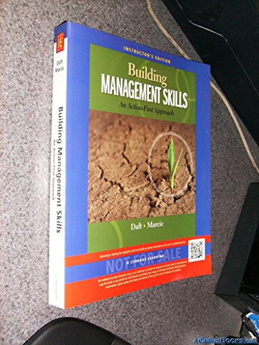 Imagen de archivo de Building Management Skills: An Action First Approach, Instructor's Edition a la venta por SecondSale