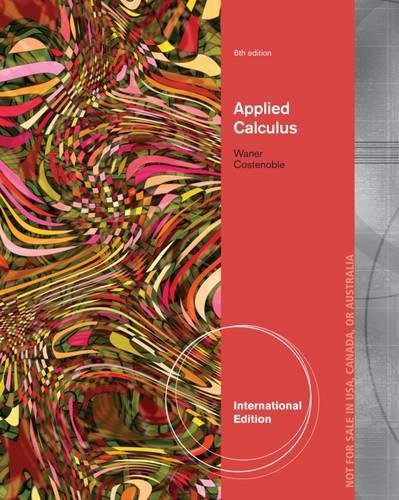 9781133936695: Applied Calculus, International Edition