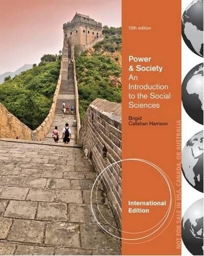 Imagen de archivo de Power and Society: An Introduction to the Social Sciences a la venta por dsmbooks